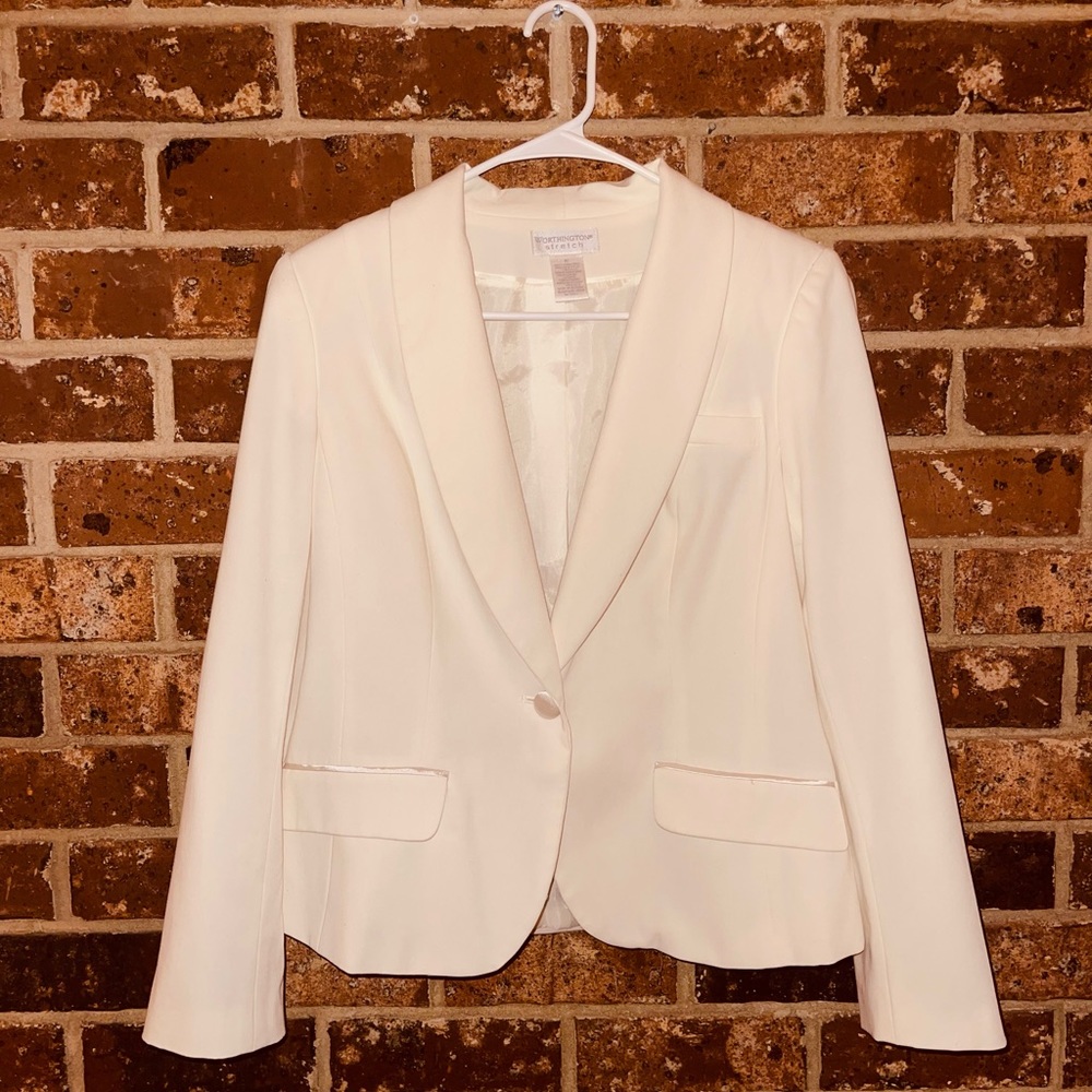 Worthington White Suit Blazer